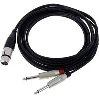 pro snake : Y-Cable XLRF / 2x Jack