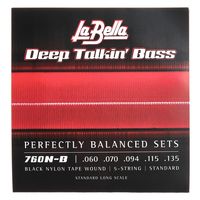 La Bella : 760N-B DT Bass Black Nylon M