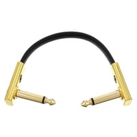 Rockboard : Flat Patch Cable Gold 10 cm