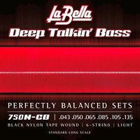 La Bella : 750N-CB Black Nylon Tape