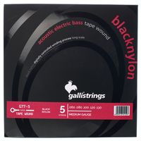 Galli Strings : G77-5 Black Nylon Bass Strings