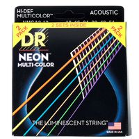 DR Strings : Hi-Def Neon Multi 12-54 2-Pack