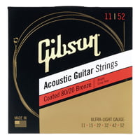 Gibson : Coated 80/20 Bronze Ult.Light