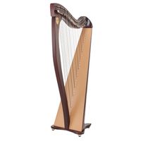 Lyon and Healy : Drake LT Lever Harp Mahogany
