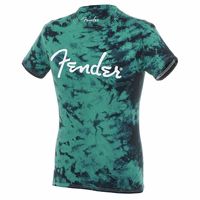 Fender : T-Shirt Tie-Dye Logo Black S