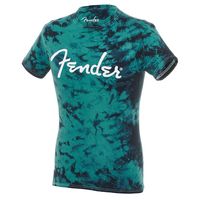 Fender : T-Shirt Tie-Dye Logo Black XXL