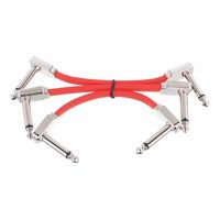 Ernie Ball : Red Flat Ribbon Patch Cable 3\