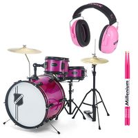 Millenium : Youngster Drum Set Bundle Pink