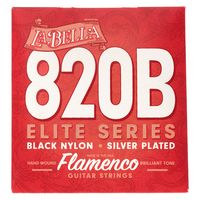 La Bella : 820B Black Nylon Flamenco Str.