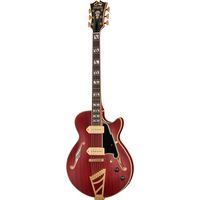 D Angelico : DLX SS Barit. Satin Trans Wine
