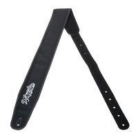 D Angelico : Leather Guitar Strap Black