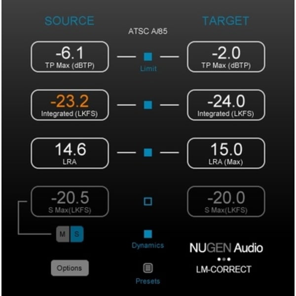 Nugen Audio : LM-Correct 2 DynApt Extension